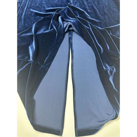 California Concepts Women’s Velour Sleeveless Maxi Dress Blue Size XL See Notes - Picture 10 of 15